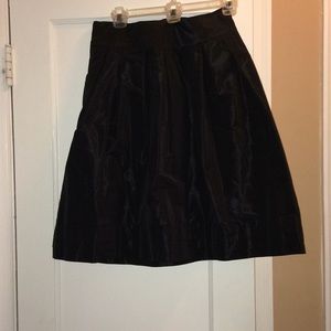Black Satin Skirt